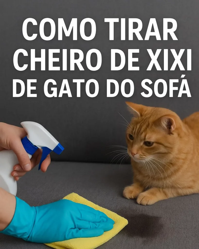 Como tirar cheiro de xixi de gato do sofá